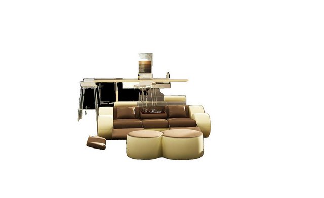 JVmoebel Sofa Designer Polster Sofagarnitur Set XXL Ledersofa Couch 3+2+1 M günstig online kaufen