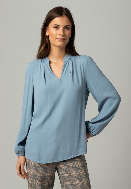 Viskosebluse, hellblau, Winter-Kollektion günstig online kaufen