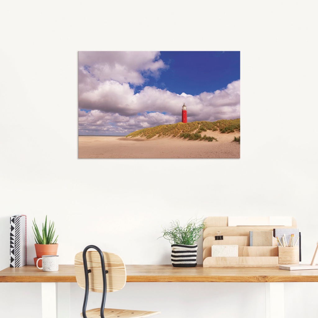 Artland Wandbild "Wolkenimpression am Leuchtturm", Küste, (1 St.), als Alub günstig online kaufen