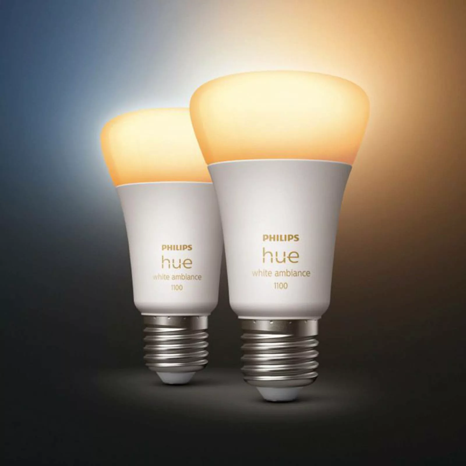 Philips Hue White Ambiance E27 11W LED-Lampe, 2er günstig online kaufen