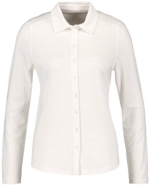 GERRY WEBER Poloshirt Langarm Poloshirt mit Durchgehender Knopfleiste günstig online kaufen