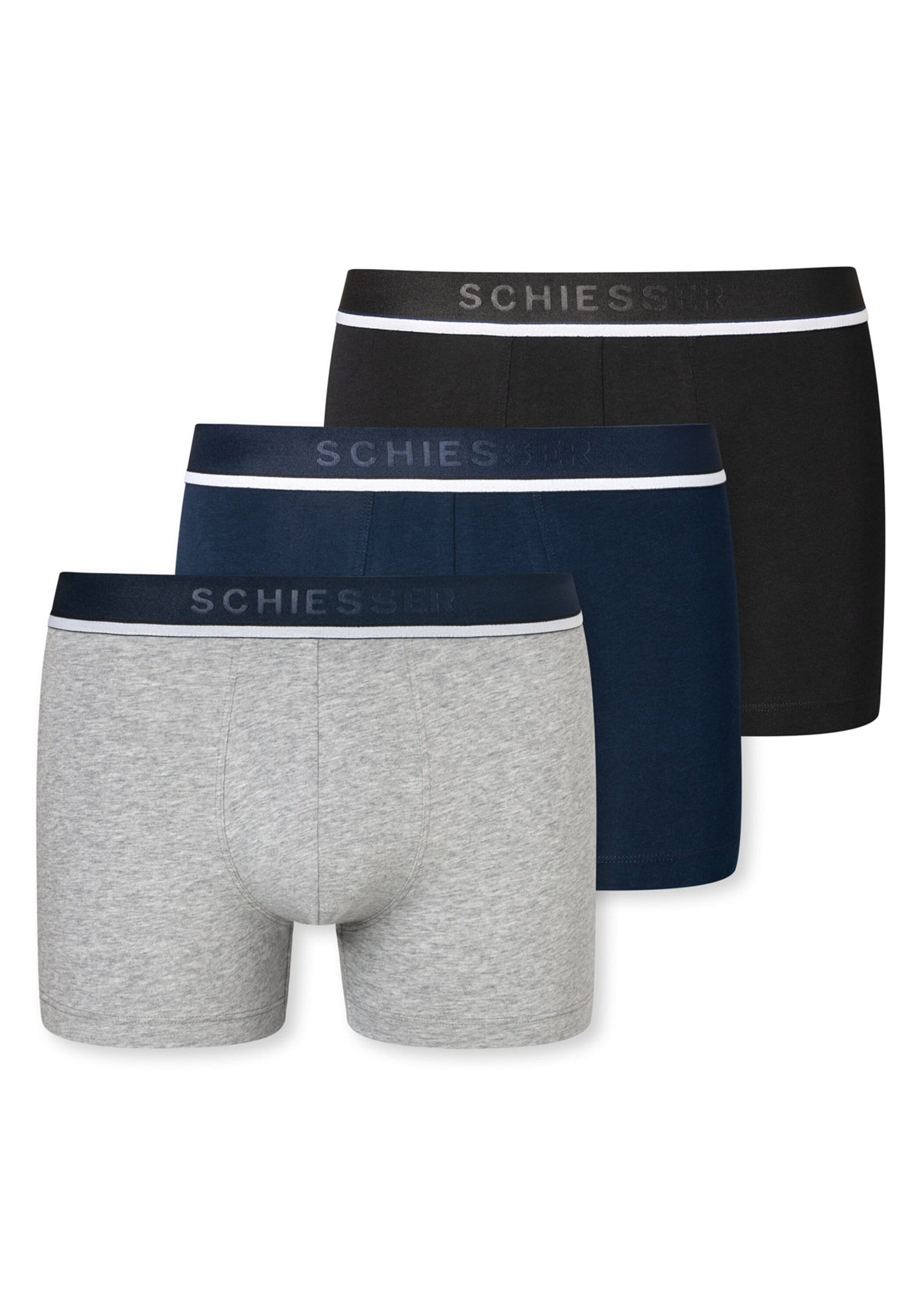 Schiesser Boxer ""95/5"", (3er-Pack), mit sportlichem Logo-Webgummibund günstig online kaufen