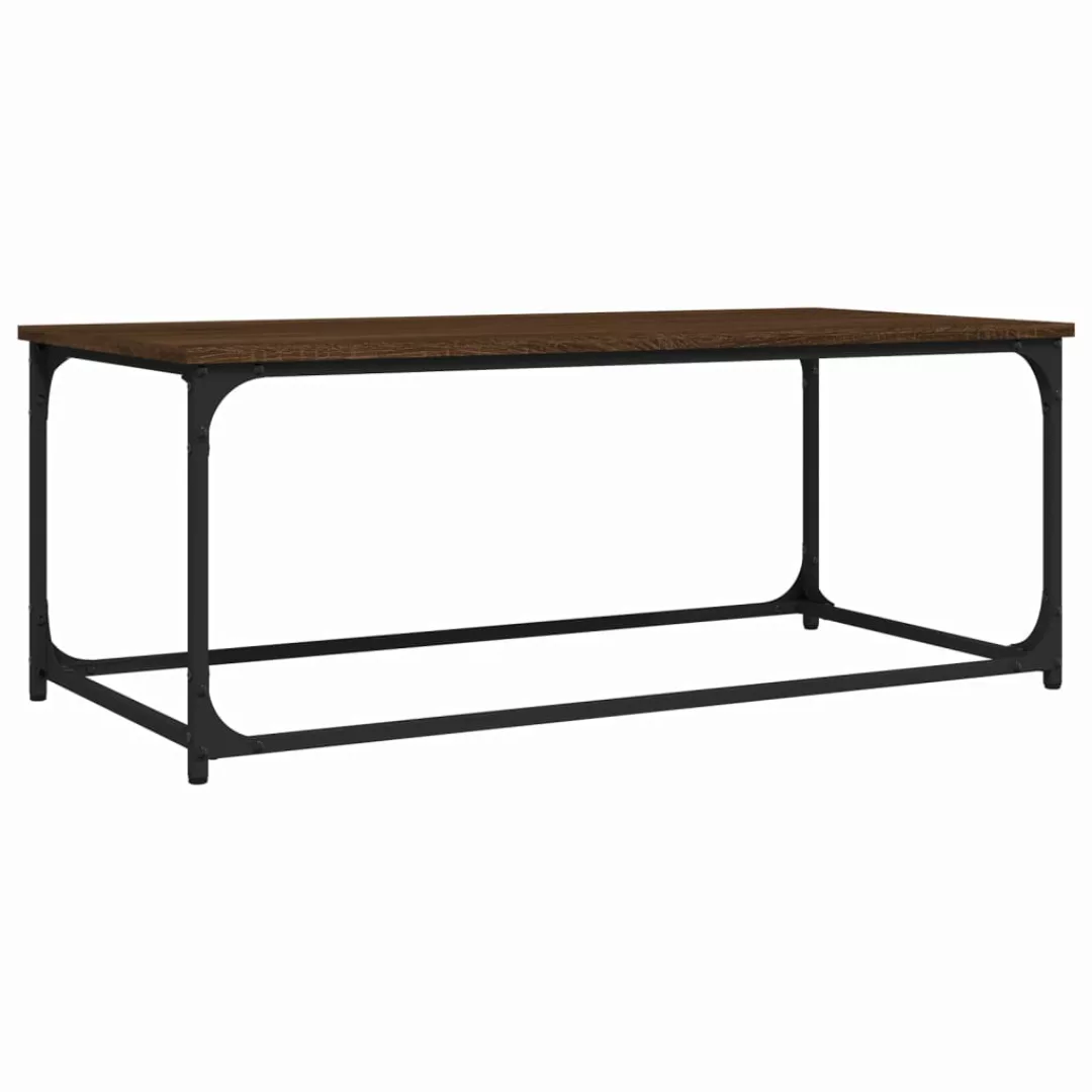 Vidaxl Couchtisch Braun Eichen-optik 102x50x40 Cm Holzwerkstoff günstig online kaufen