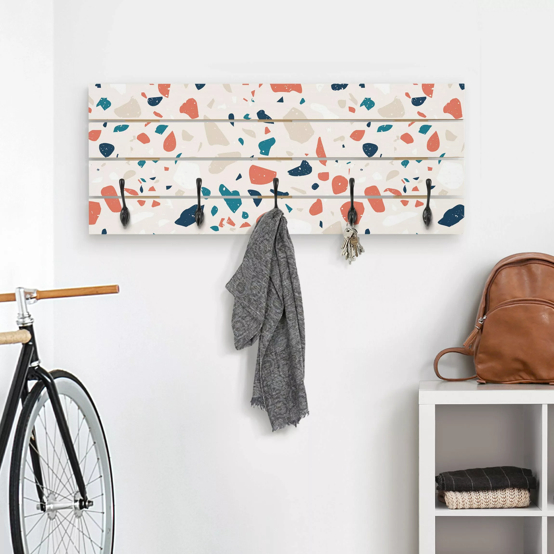 Wandgarderobe Detailliertes Terrazzo Muster Torino günstig online kaufen