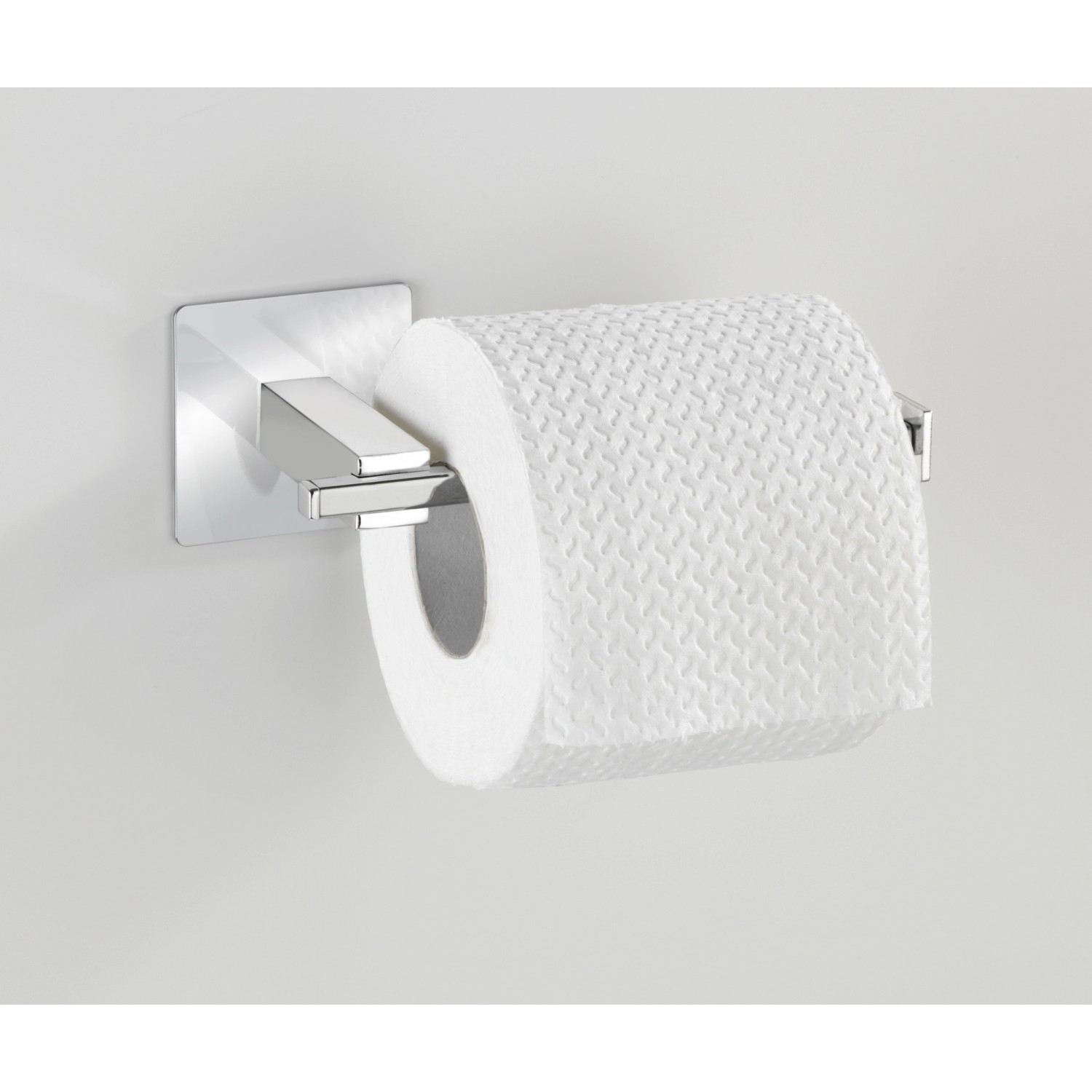 Wenko Turbo-Loc Edelstahl Toilettenpapierhalter ohne Deckel Quadro  16.5 x günstig online kaufen