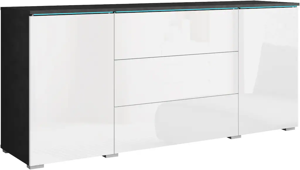 INOSIGN Sideboard "VERA, grifflos", verstellbare Einlegeböden, Wahlweise mi günstig online kaufen