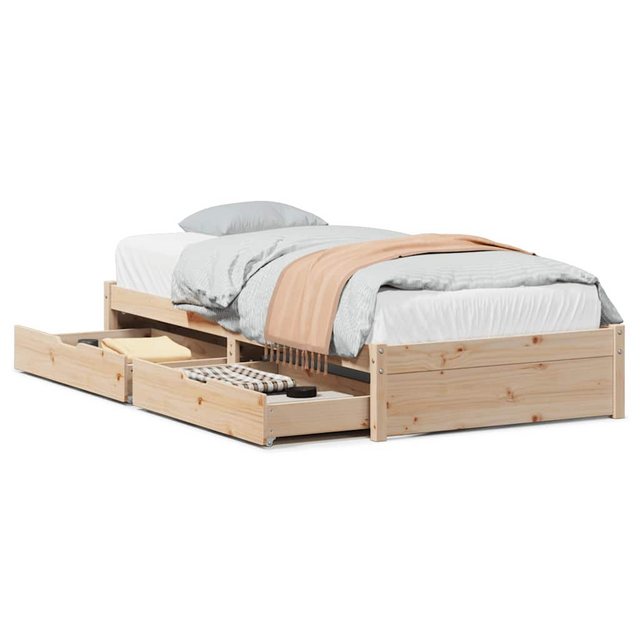 vidaXL Bett, Massivholzbett ohne Matratze 75x190 cm Kiefernholz günstig online kaufen