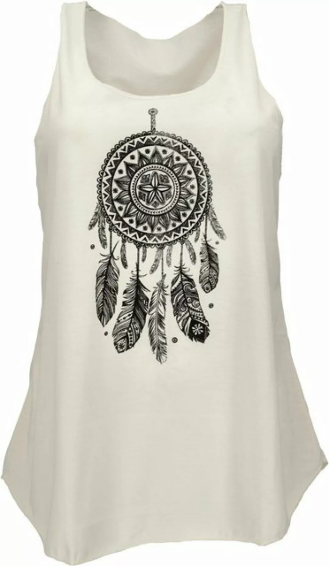 Guru-Shop T-Shirt Retro Art Tanktop mit Ethnodruck Traumfänger -.. Festival günstig online kaufen