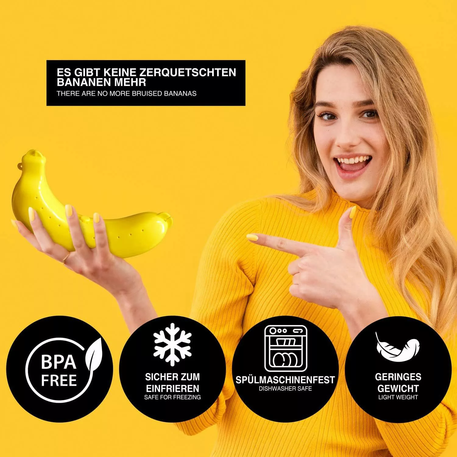 Goods+Gadgets Aufbewahrungsbox Bananen Box (Aufbewahrungsdose), schützt günstig online kaufen