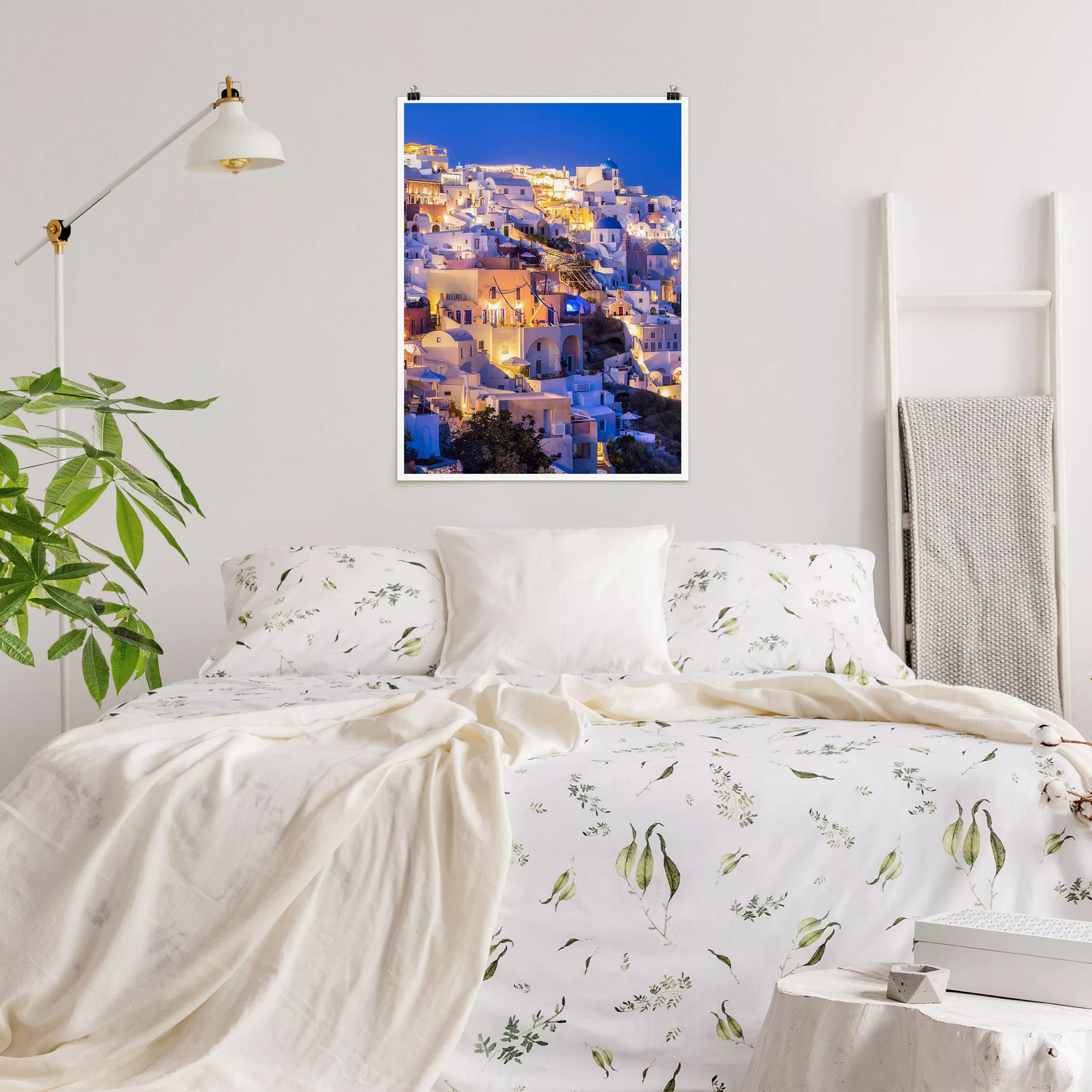 Poster Santorini at night günstig online kaufen