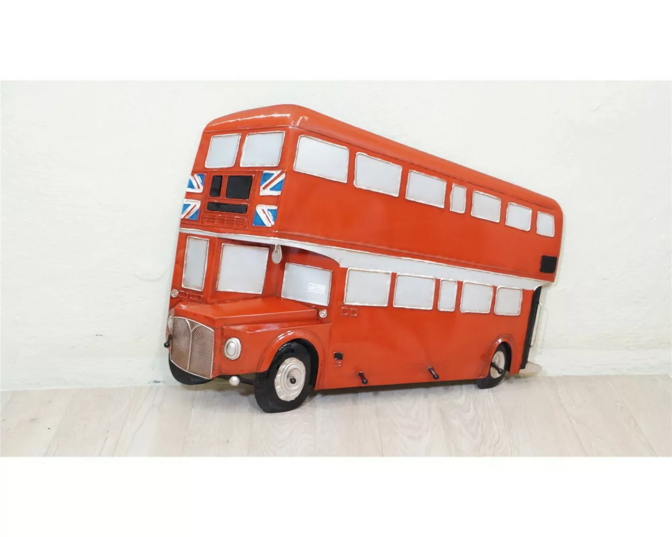 Garderobe Wandgarderobe England rot Metall London Doppeldecker Bus Vintage günstig online kaufen