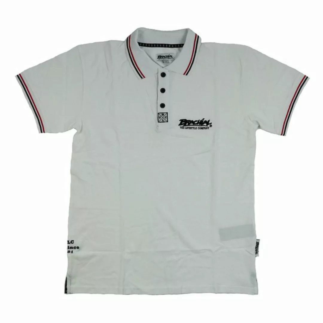 BRACHIAL THE LIFESTYLE COMPANY Poloshirt Brachial Polo-Shirt "Sunrise" weiß günstig online kaufen