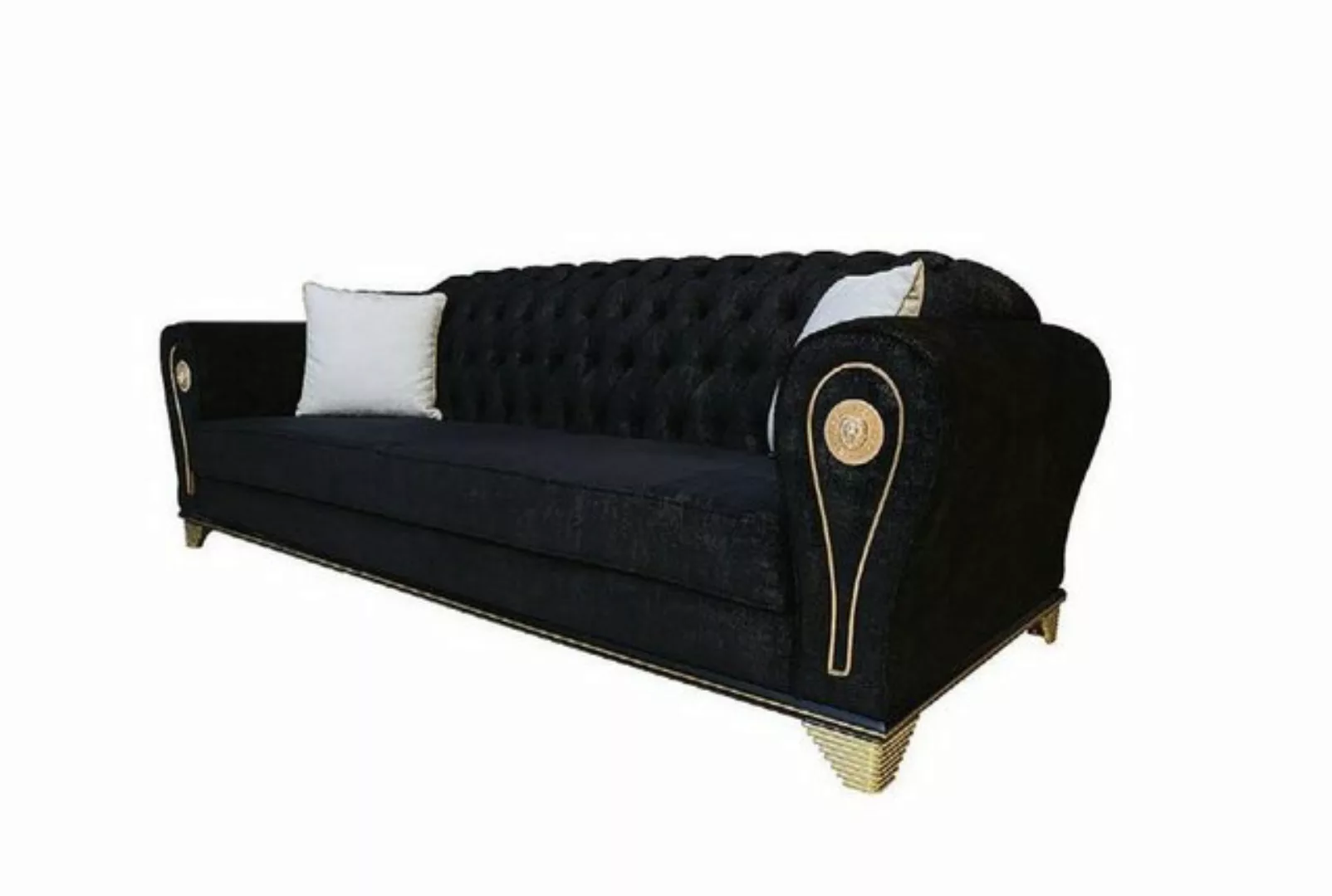 JVmoebel Sofa, Luxus Chesterfield Sofagarnitur 3+3+1 Couch Sofa Polster Möb günstig online kaufen