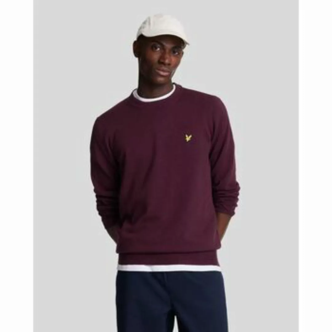 Lyle & Scott  Pullover KN2110V MERINO CREW JUMPER-Z56. BURGUNDY günstig online kaufen