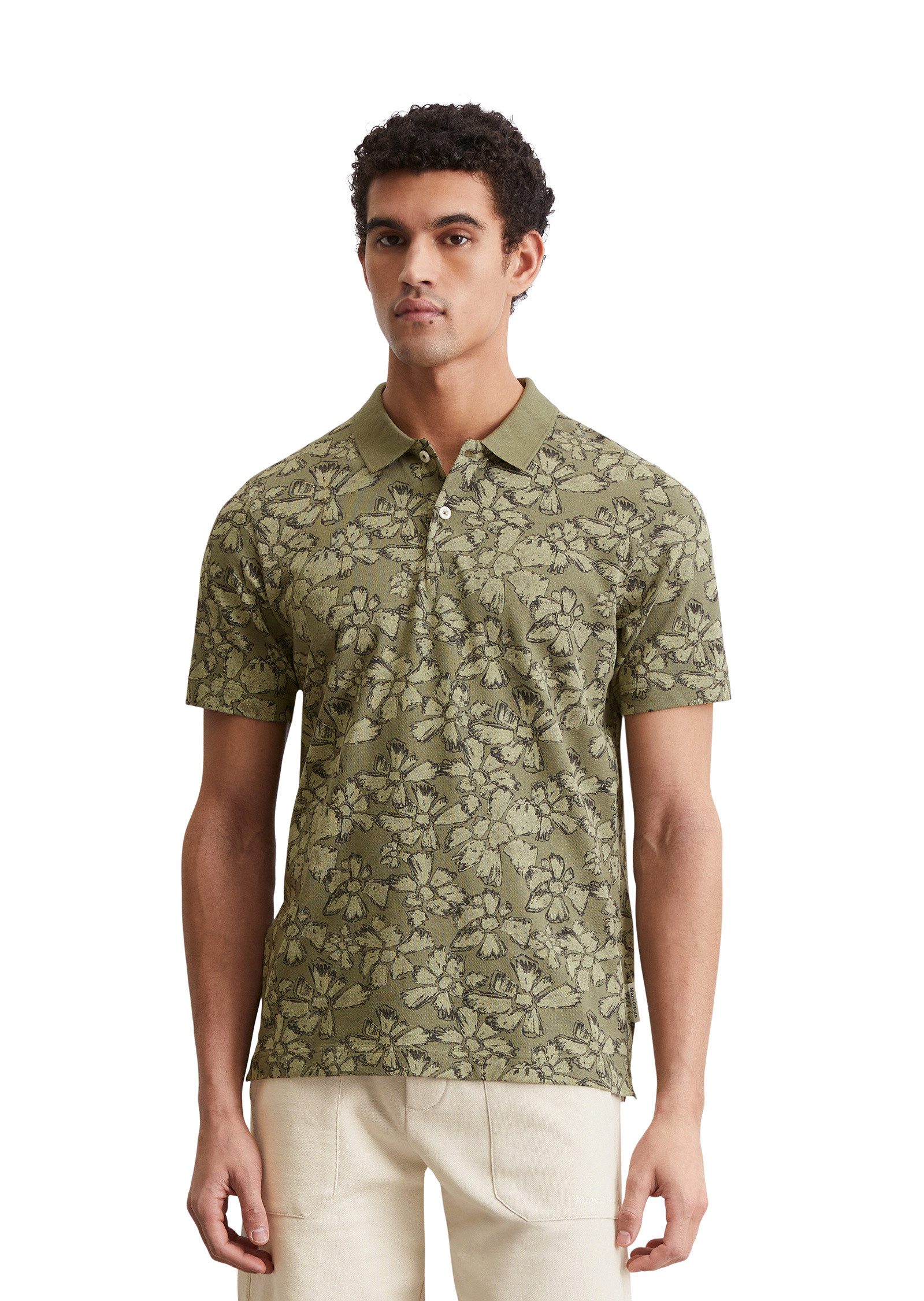 Marc OPolo Poloshirt "aus Bio-Baumwoll-Mix" günstig online kaufen