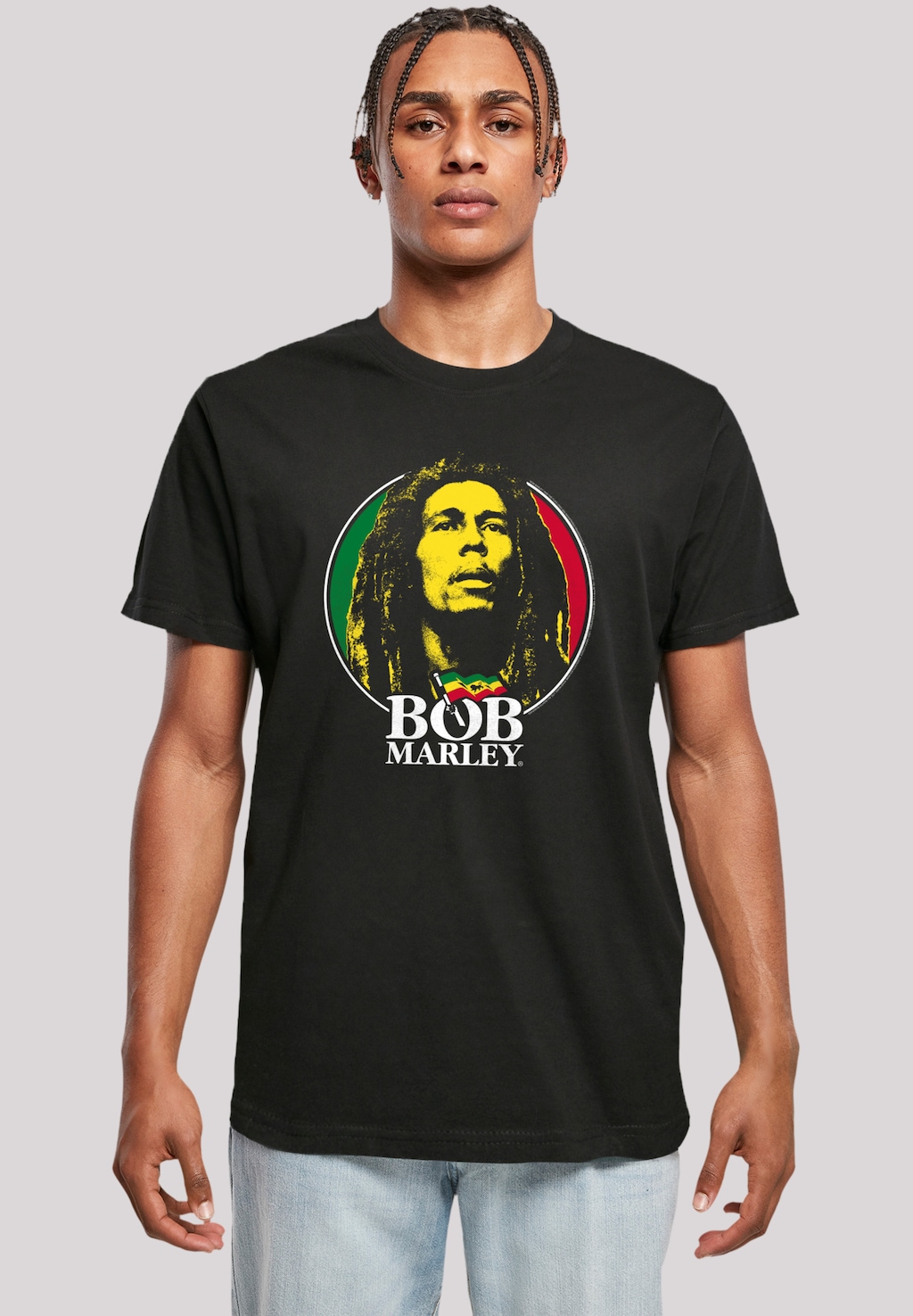 F4NT4STIC T-Shirt "Bob Marley Logo Badge Reggae Music", Premium Qualität, M günstig online kaufen