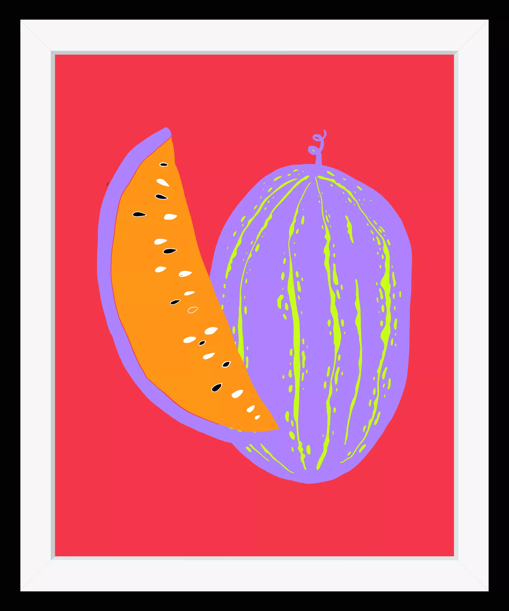 queence Bild »Marleen«, Obst-Obst Bilder-Kunst-Lebensmittel-Wassermelone, H günstig online kaufen