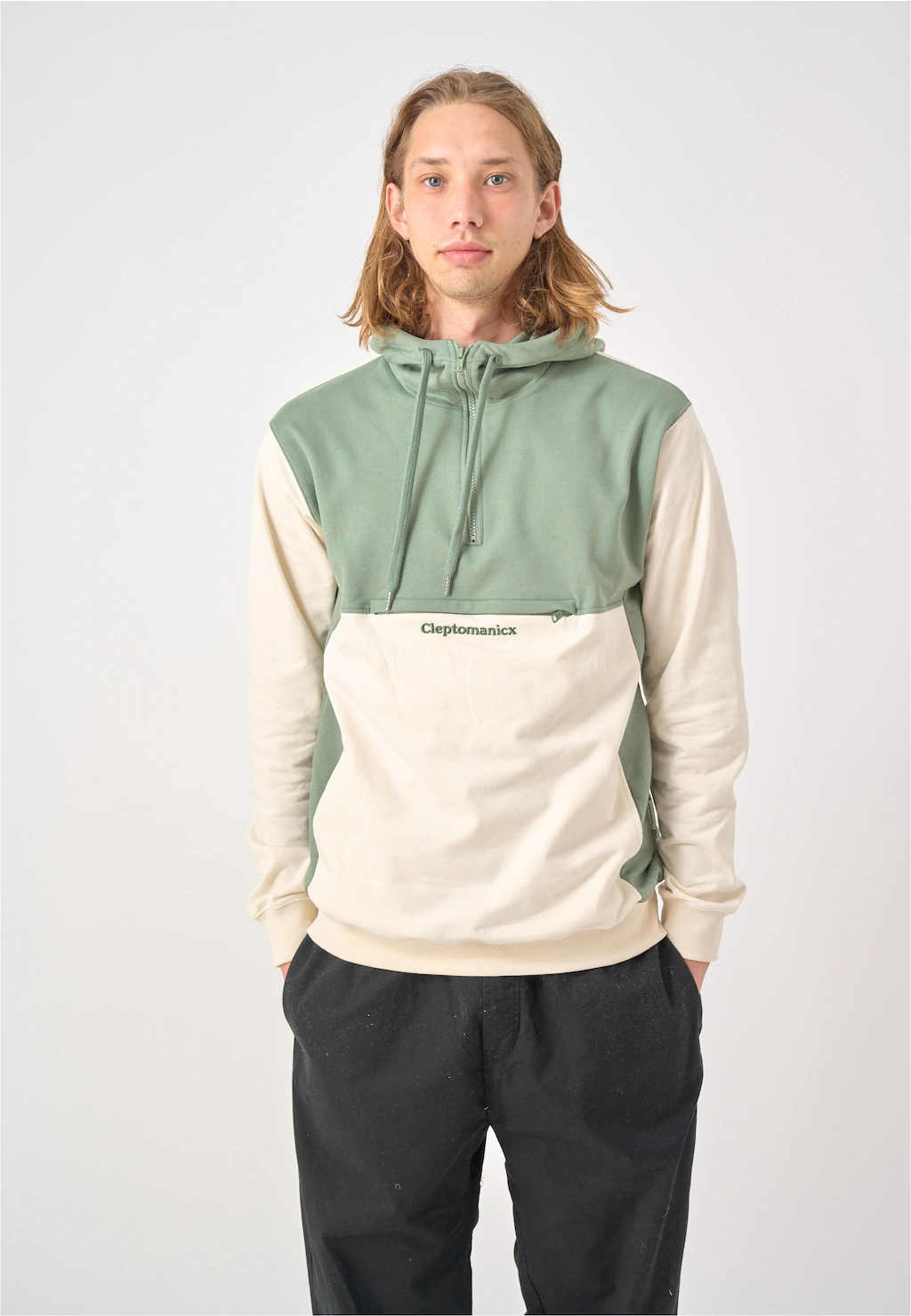 Cleptomanicx Kapuzensweatshirt "Hooded Block", im lässigen Color-Blocking-S günstig online kaufen