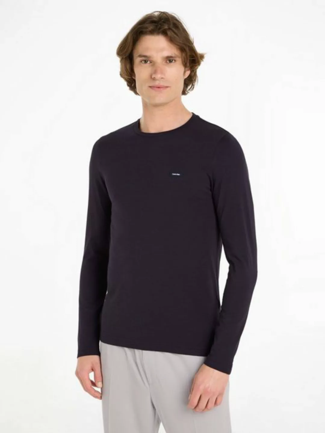 Calvin Klein Langarmshirt STRETCH SLIM FIT LS T-SHIRT günstig online kaufen