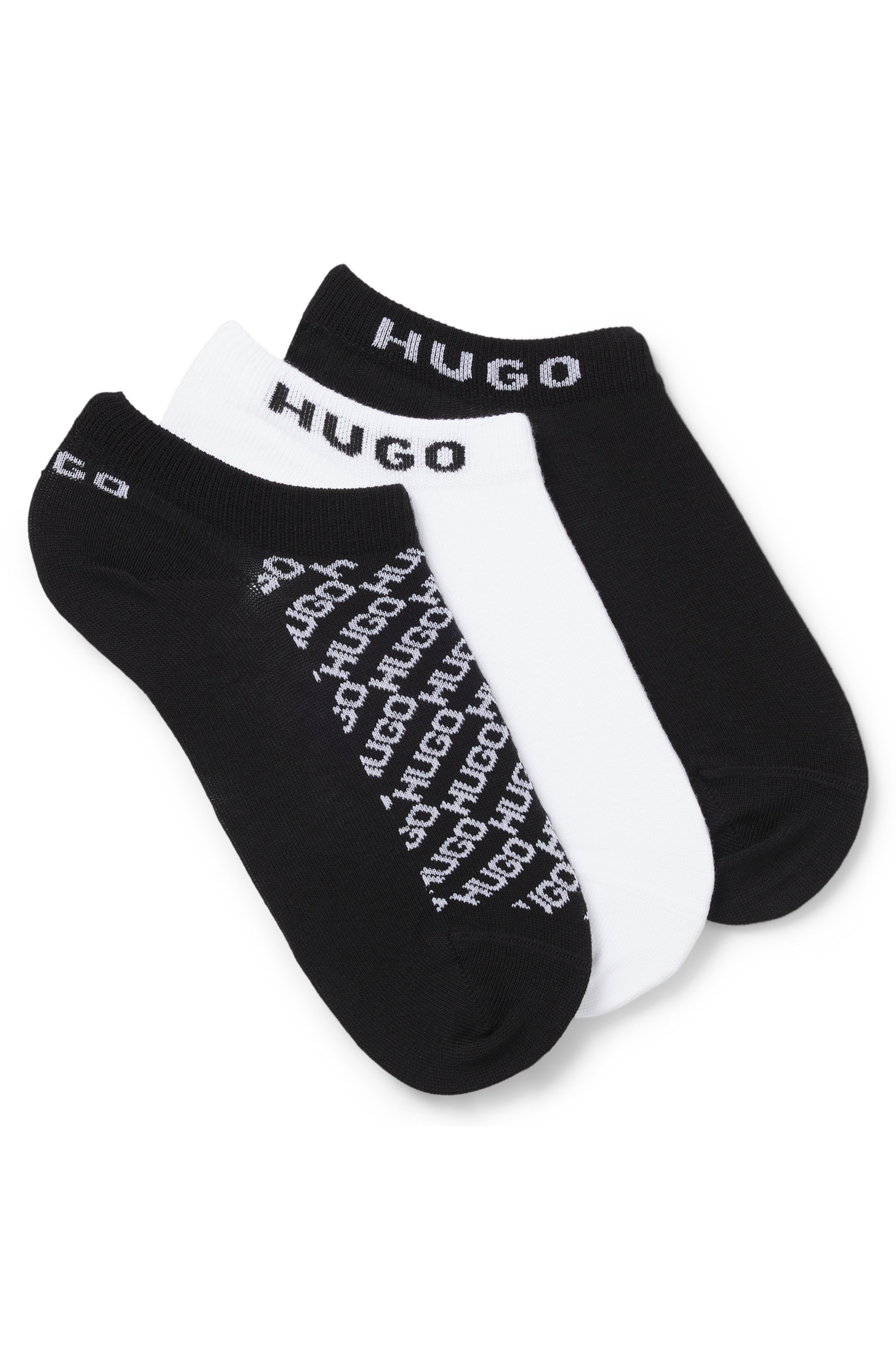 HUGO Underwear Sneakersocken "3P AS SLANTMONO CC W", (3 Paar), mit Logo Det günstig online kaufen