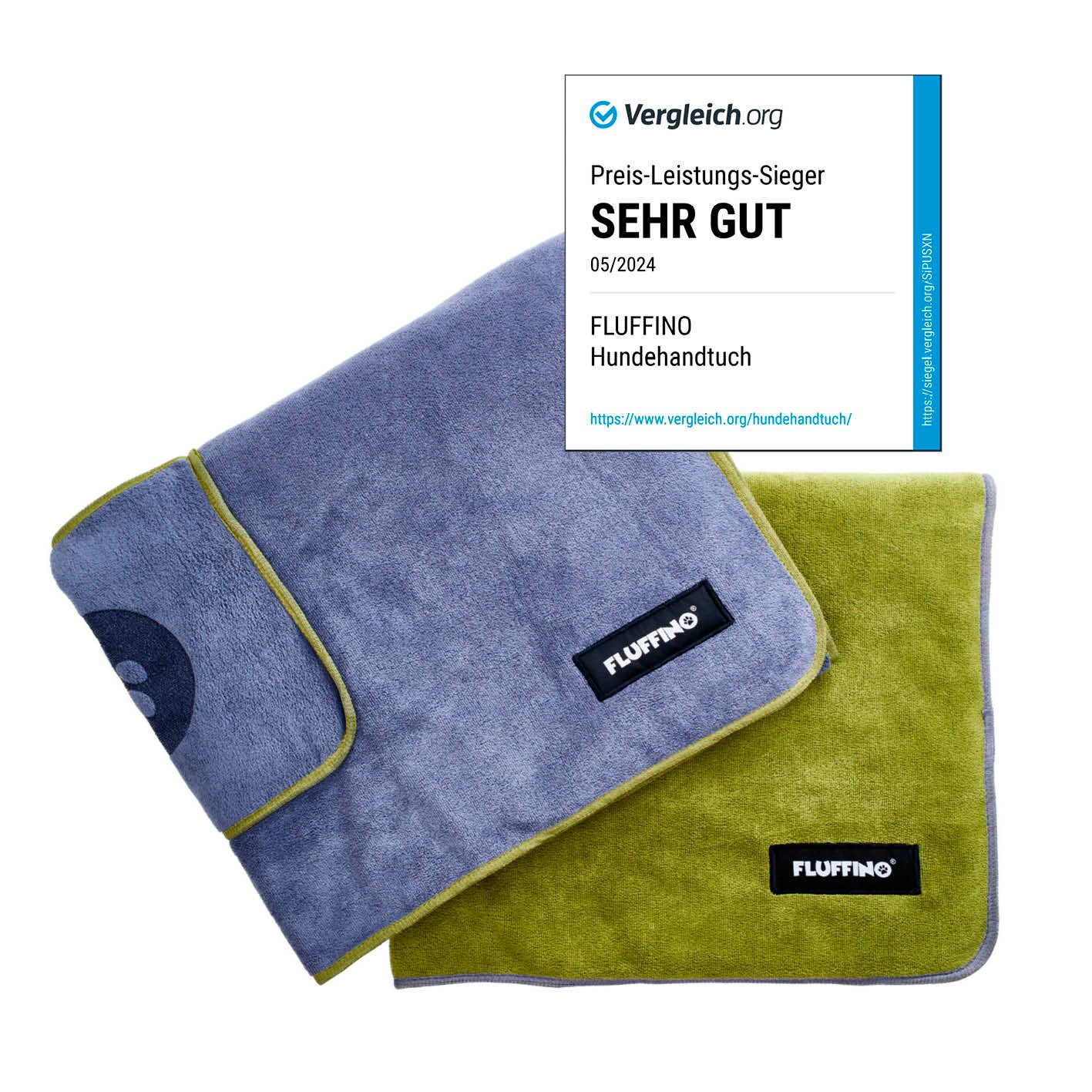 FLUFFINO® Hundehandtuch Mikrofaser – 2er-Pack - günstig online kaufen