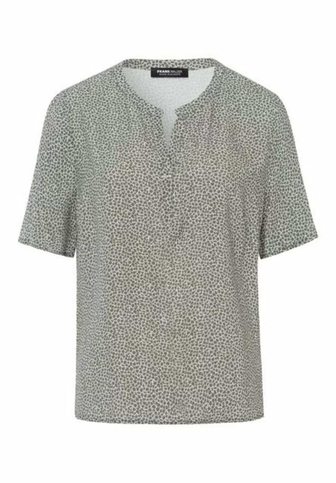 FRANK WALDER Klassische Bluse mit Minimal-Print günstig online kaufen