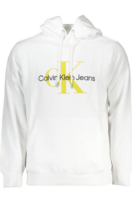 Calvin Klein Jeans Sweatshirt Herren Bio-Baumwoll-Sweatshirt Weiß – Moderne günstig online kaufen