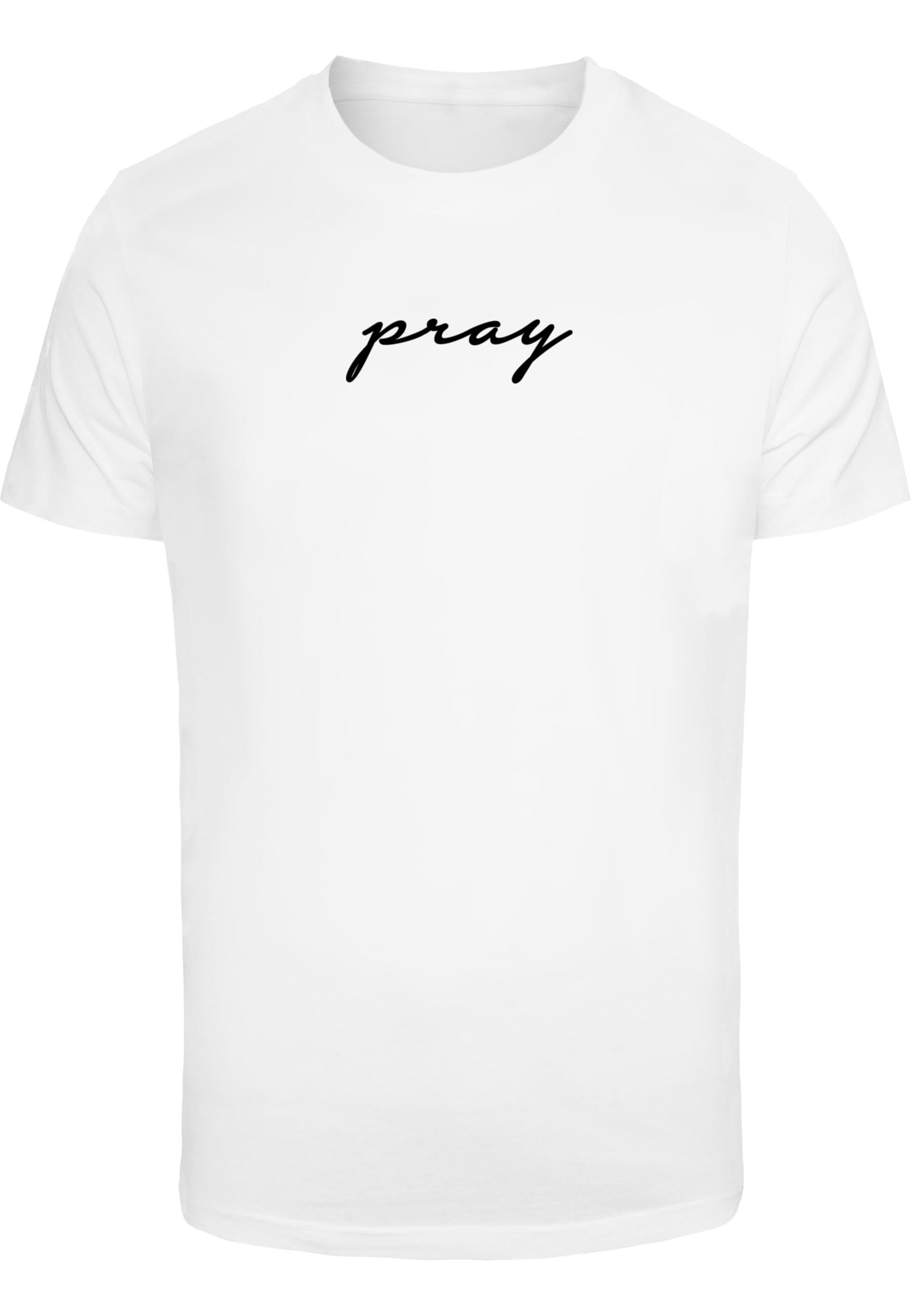 MisterTee T-Shirt "MisterTee Herren Pray EMB Tee" günstig online kaufen