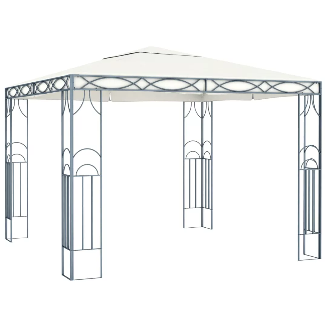 Pavillon Mit Lichterketten 300x300 Cm Creme günstig online kaufen