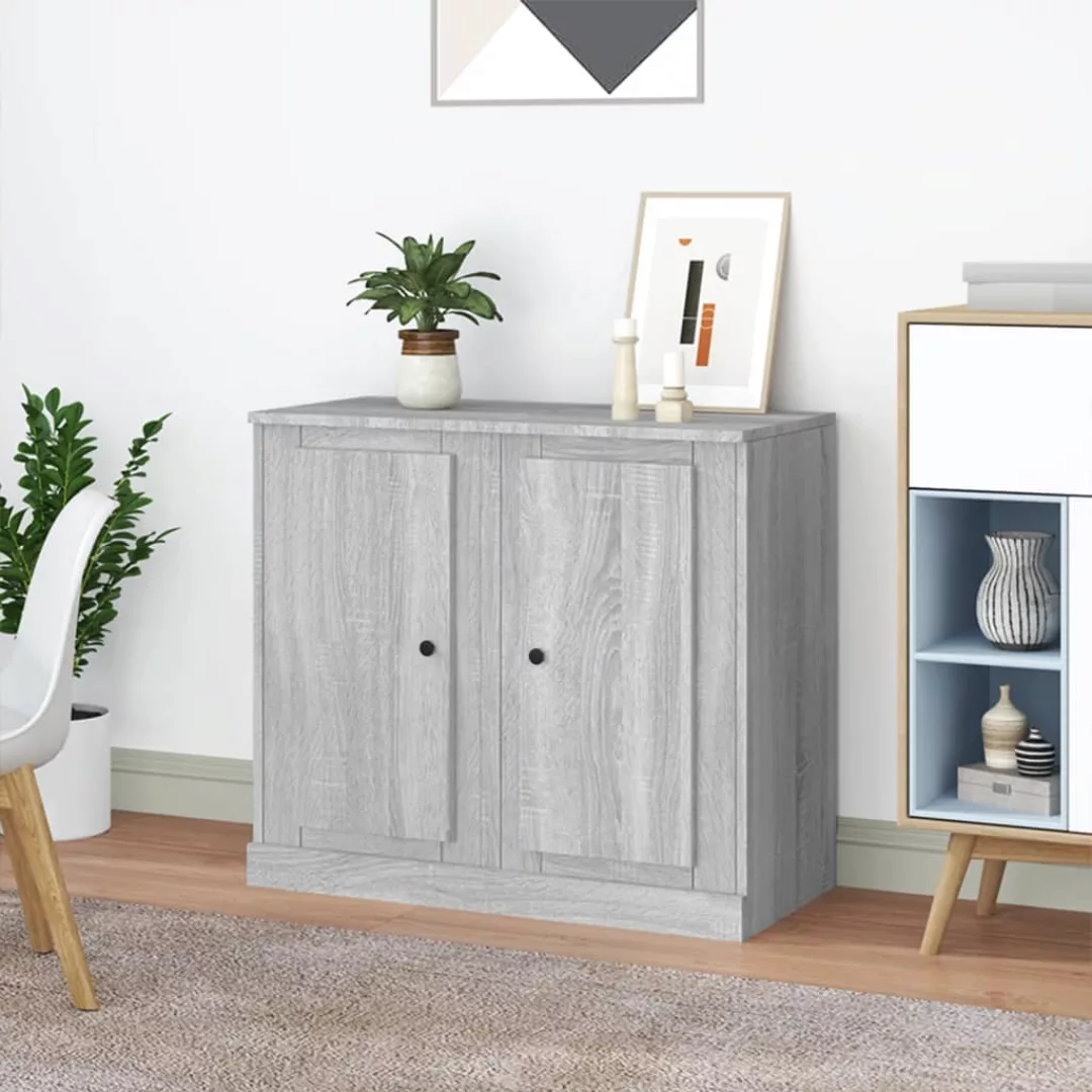 Vidaxl Sideboards 2 Stk. Grau Sonoma 37,5x35,5x67,5 Cm Holzwerkstoff günstig online kaufen