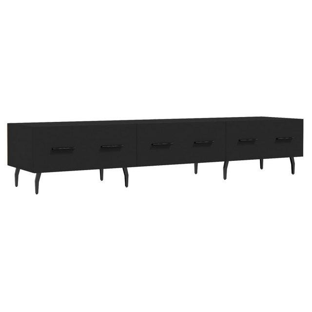 furnicato TV-Schrank Schwarz 150x36x30 cm Holzwerkstoff günstig online kaufen