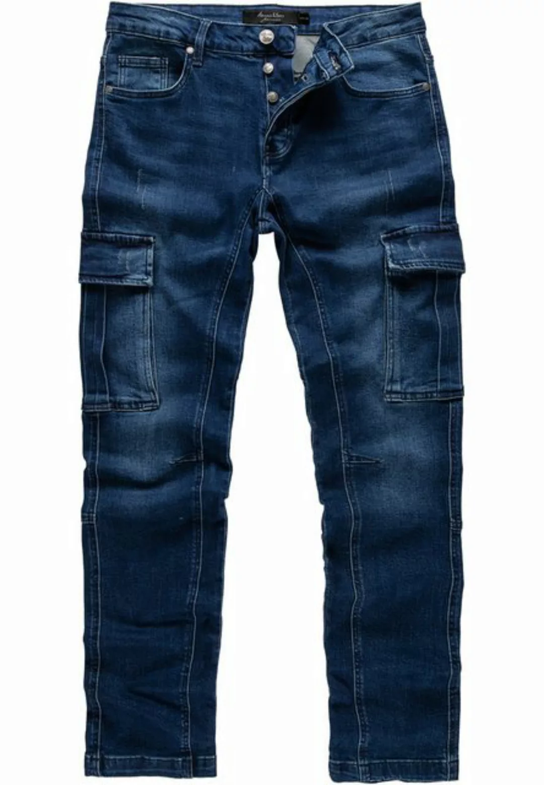 Amaci&Sons Straight-Jeans CARY Jeans Regular Slim Herren Regular Fit Cargo günstig online kaufen