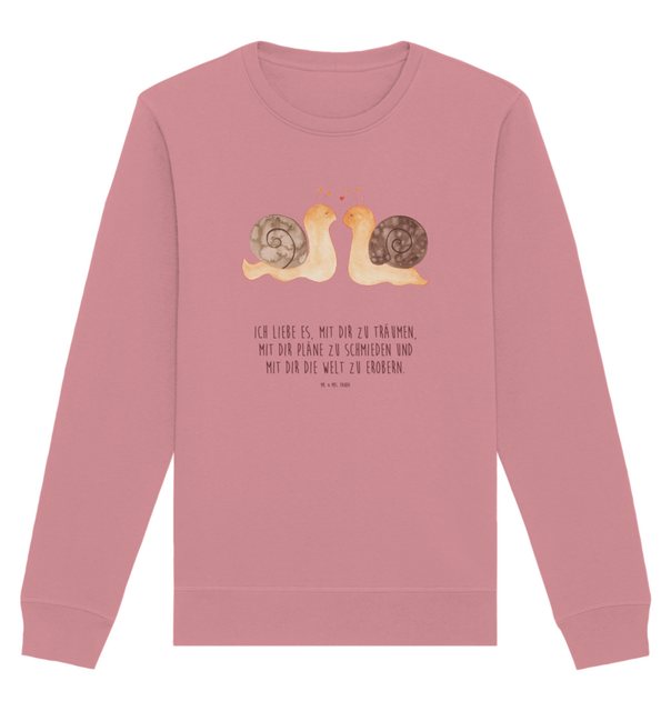 Mr. & Mrs. Panda Longpullover Größe XXL Schnecken Liebe - Canyon Pink - Ges günstig online kaufen