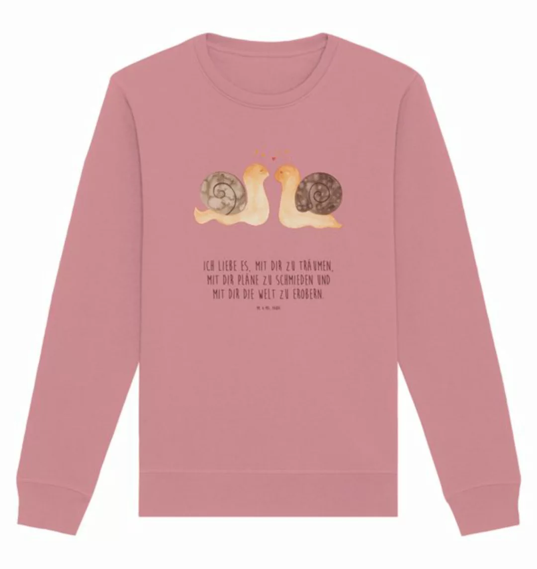 Mr. & Mrs. Panda Longpullover Größe XL Schnecken Liebe - Canyon Pink - Gesc günstig online kaufen