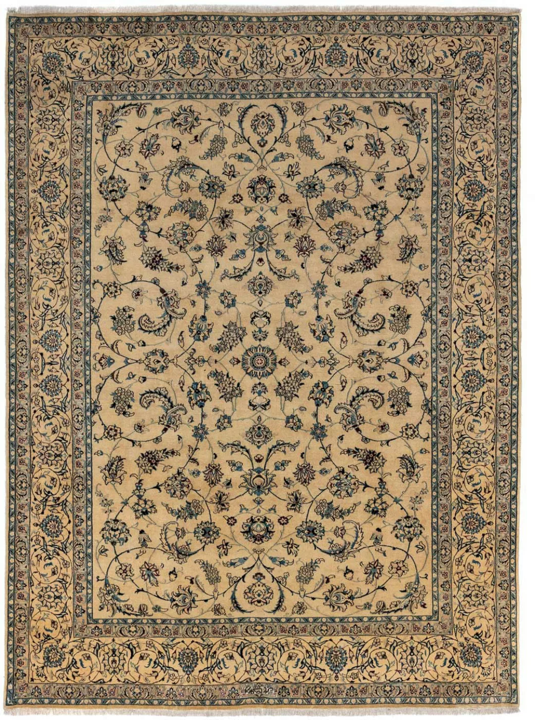 morgenland Wollteppich »Nain 9la Durchgemustert Beige scuro 354 x 248 cm«, günstig online kaufen