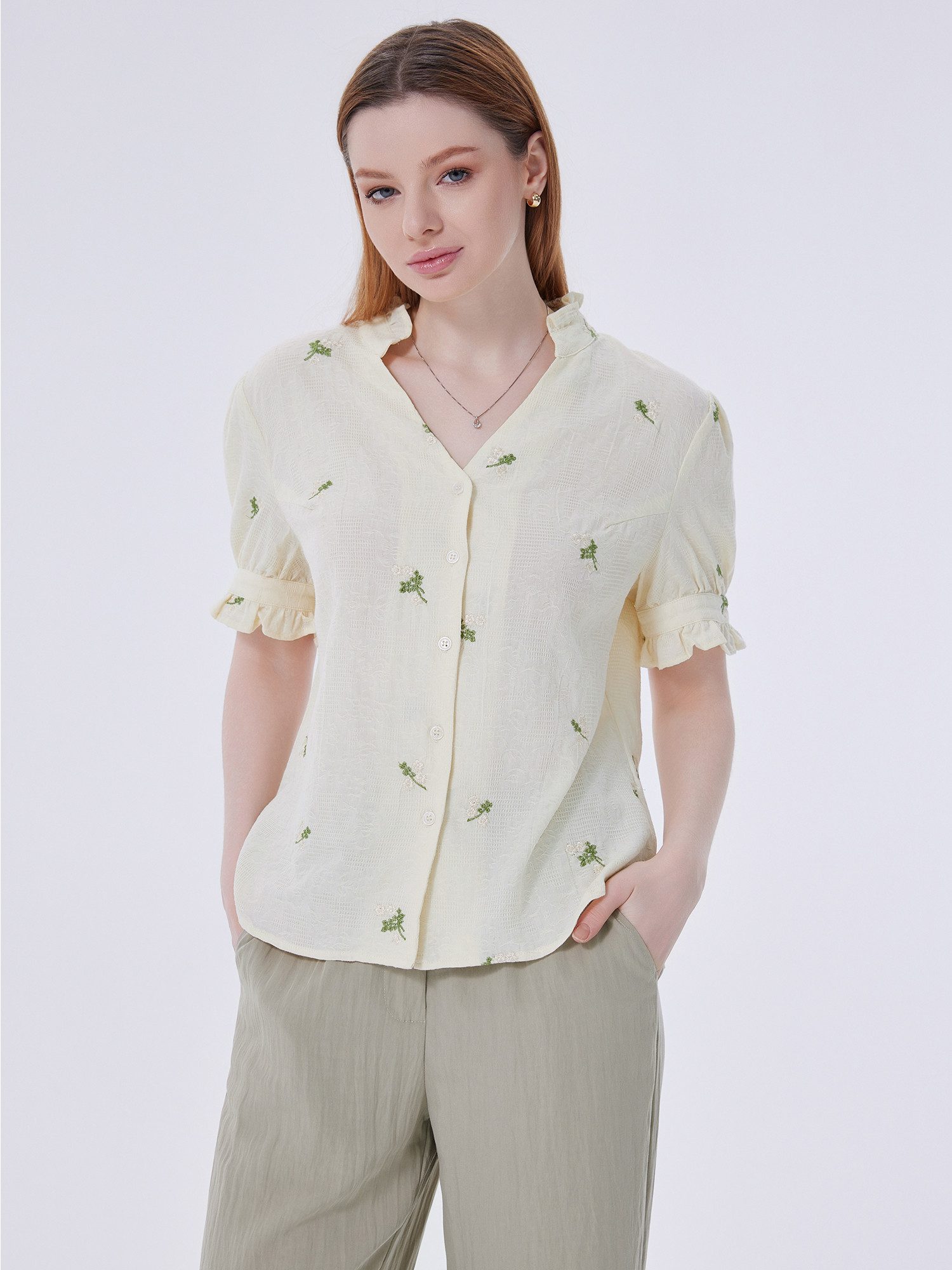 LAPA PLUS Kurzarmbluse Damen Elegant Kurzarm günstig online kaufen