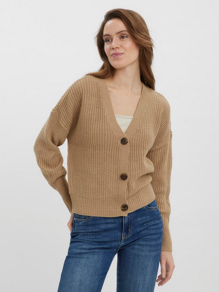 Vero Moda Strickjacke VMLEA LS V-NECK CUFF CARDIGAN günstig online kaufen