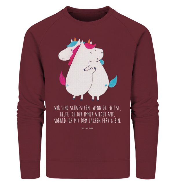 Mr. & Mrs. Panda Longpullover Größe M Einhörner Umarmen - Burgundy - Gesche günstig online kaufen