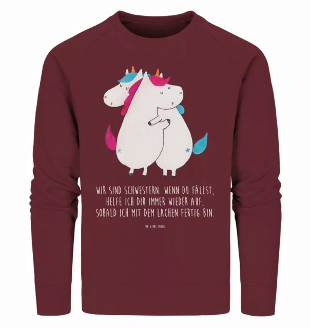 Mr. & Mrs. Panda Longpullover Größe XXL Einhörner Umarmen - Burgundy - Gesc günstig online kaufen