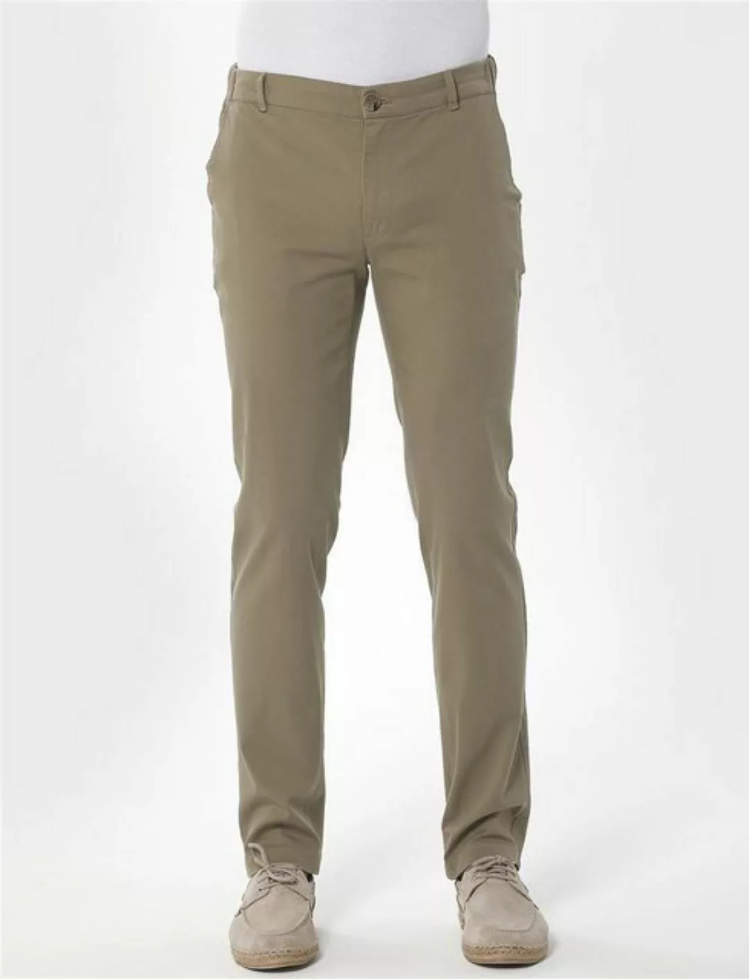 ORGANICATION Chinohose Men's Garment Dyed Jogger Fit Chino in Olive günstig online kaufen