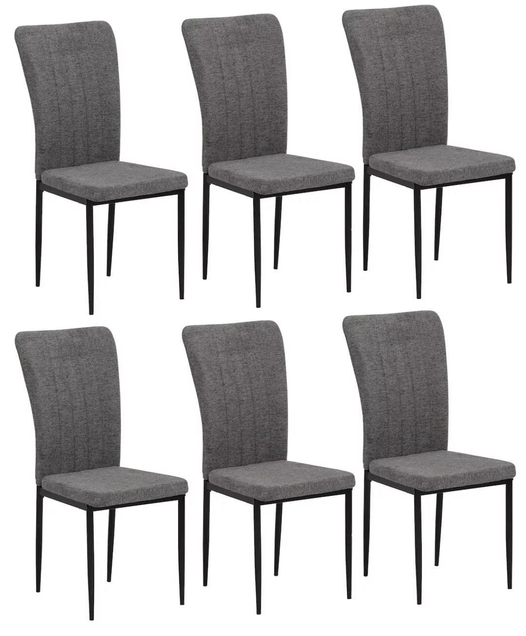 Home affaire 4-Fußstuhl "Bergamo", (Set), 6 St., Webstoff, erhältlich in Sa günstig online kaufen