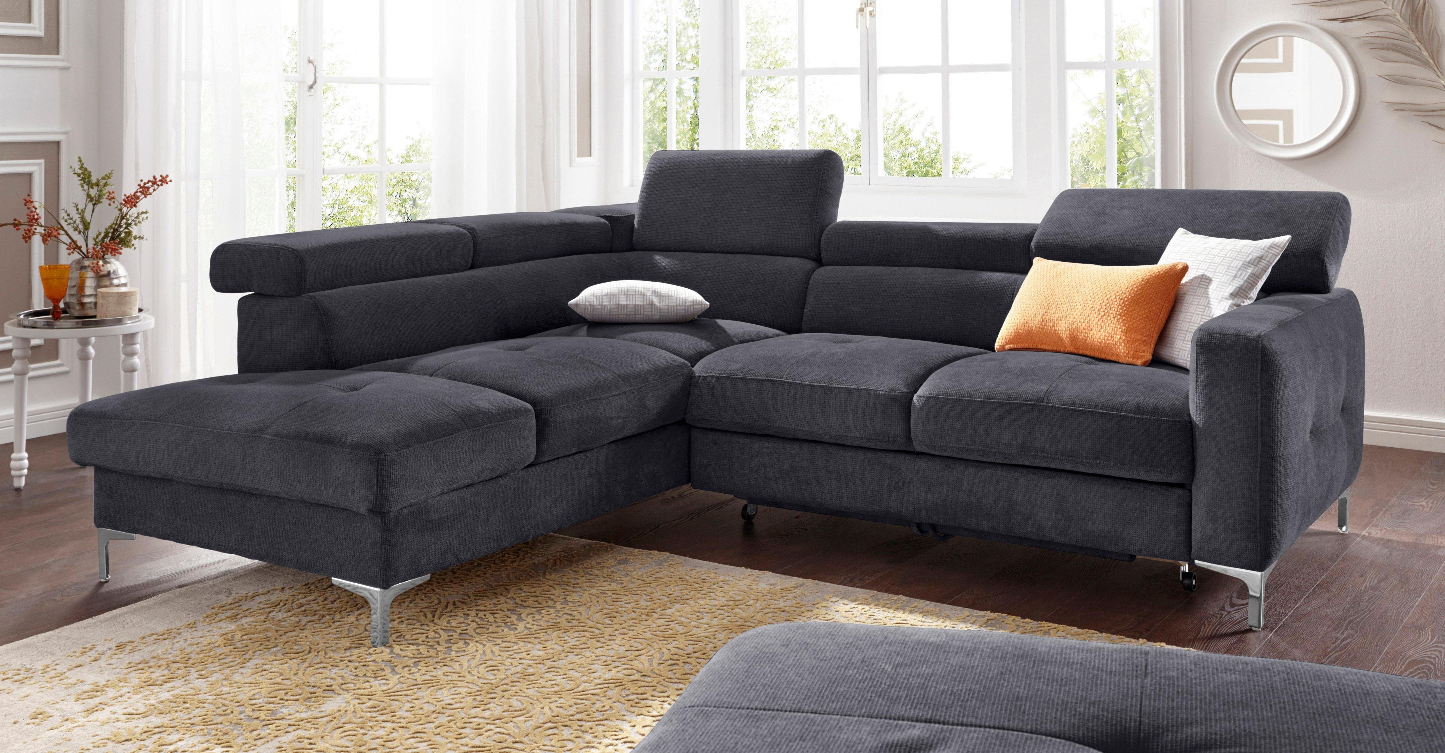 COTTA Ecksofa "Sammy L-Form", mit Kopfteilverstellung, wahlweise mit Bettfu günstig online kaufen