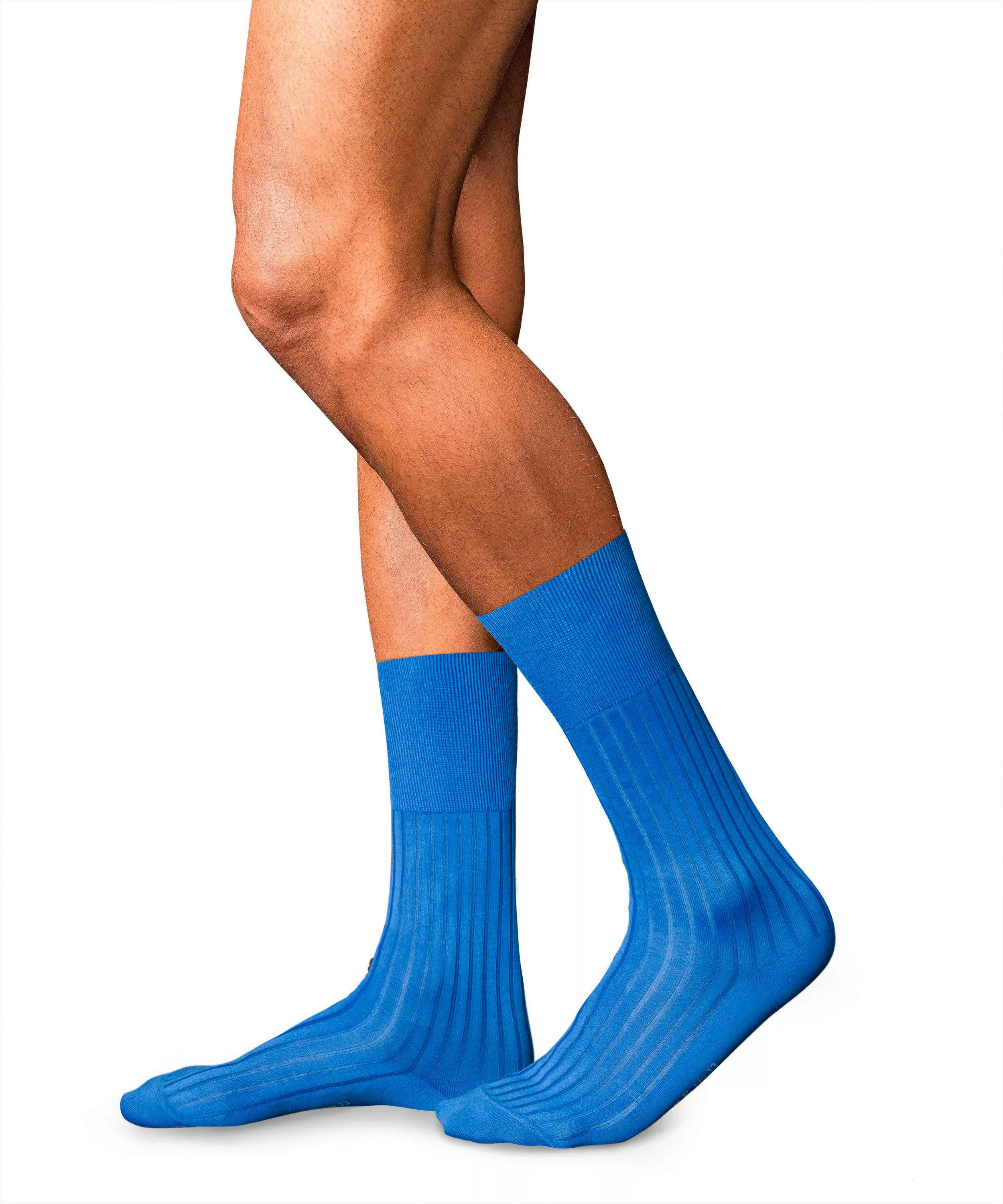 FALKE No. 13 Finest Piuma Cotton Gentlemen Socken, Herren, 45-46, Blau, Uni günstig online kaufen