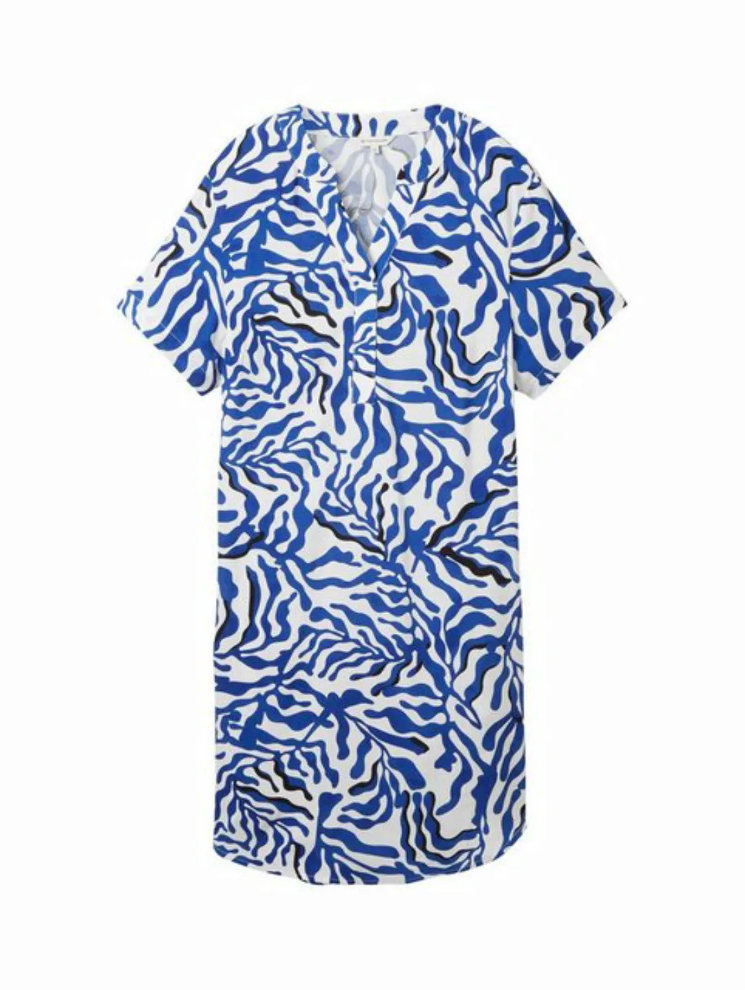 TOM TAILOR Sommerkleid easy dress printed, white cut palmtree günstig online kaufen