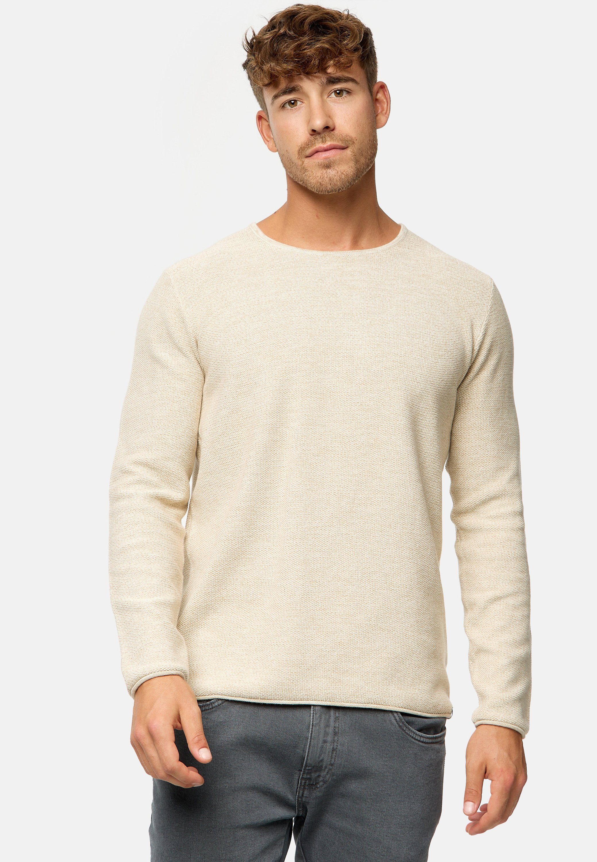 Indicode Strickpullover Loakim aus elastischer Baumwoll-Qualität, günstig online kaufen