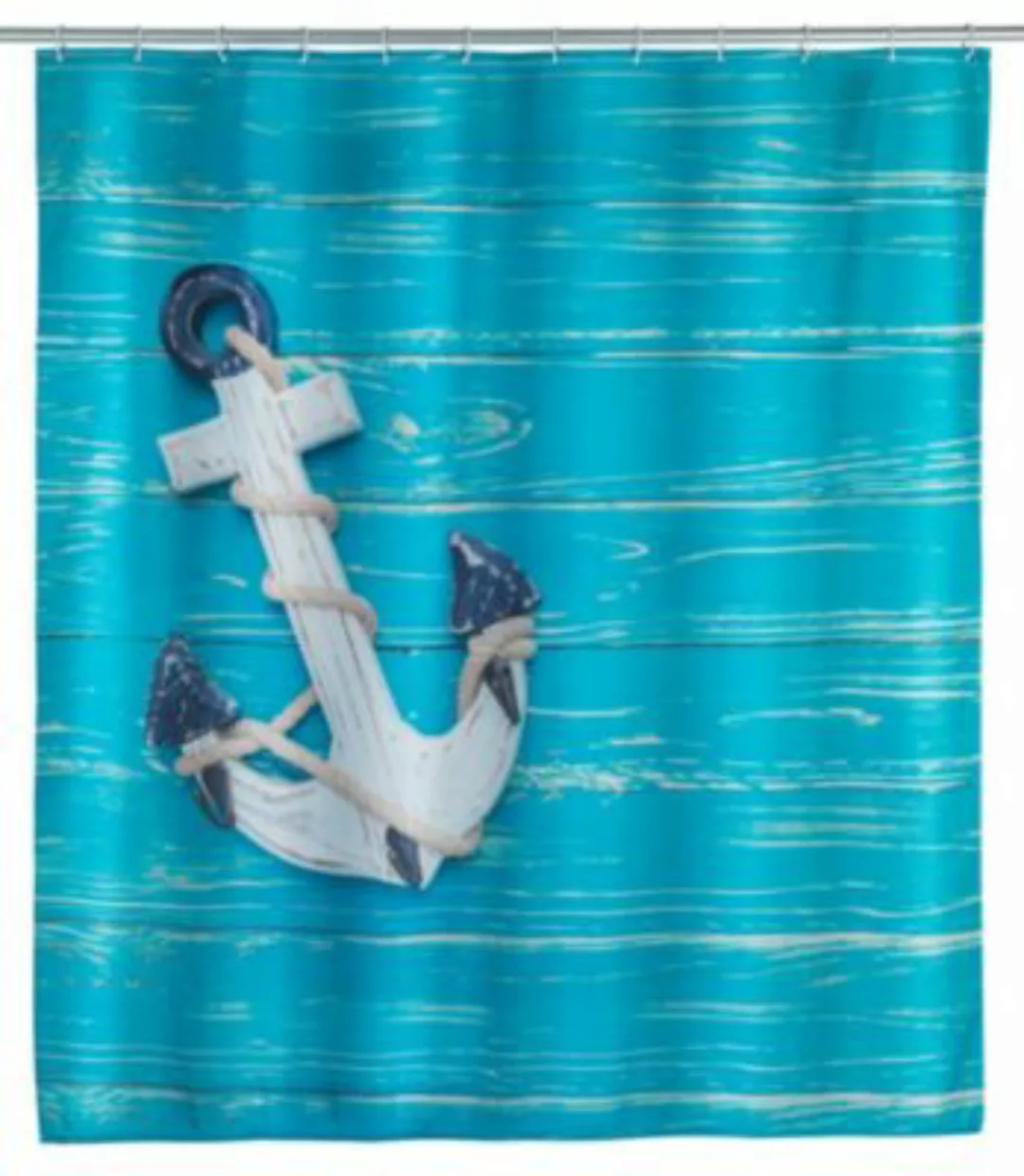 WENKO Duschvorhang Aboard, Textil (Polyester), 180 x 200 cm, waschbar mehrf günstig online kaufen