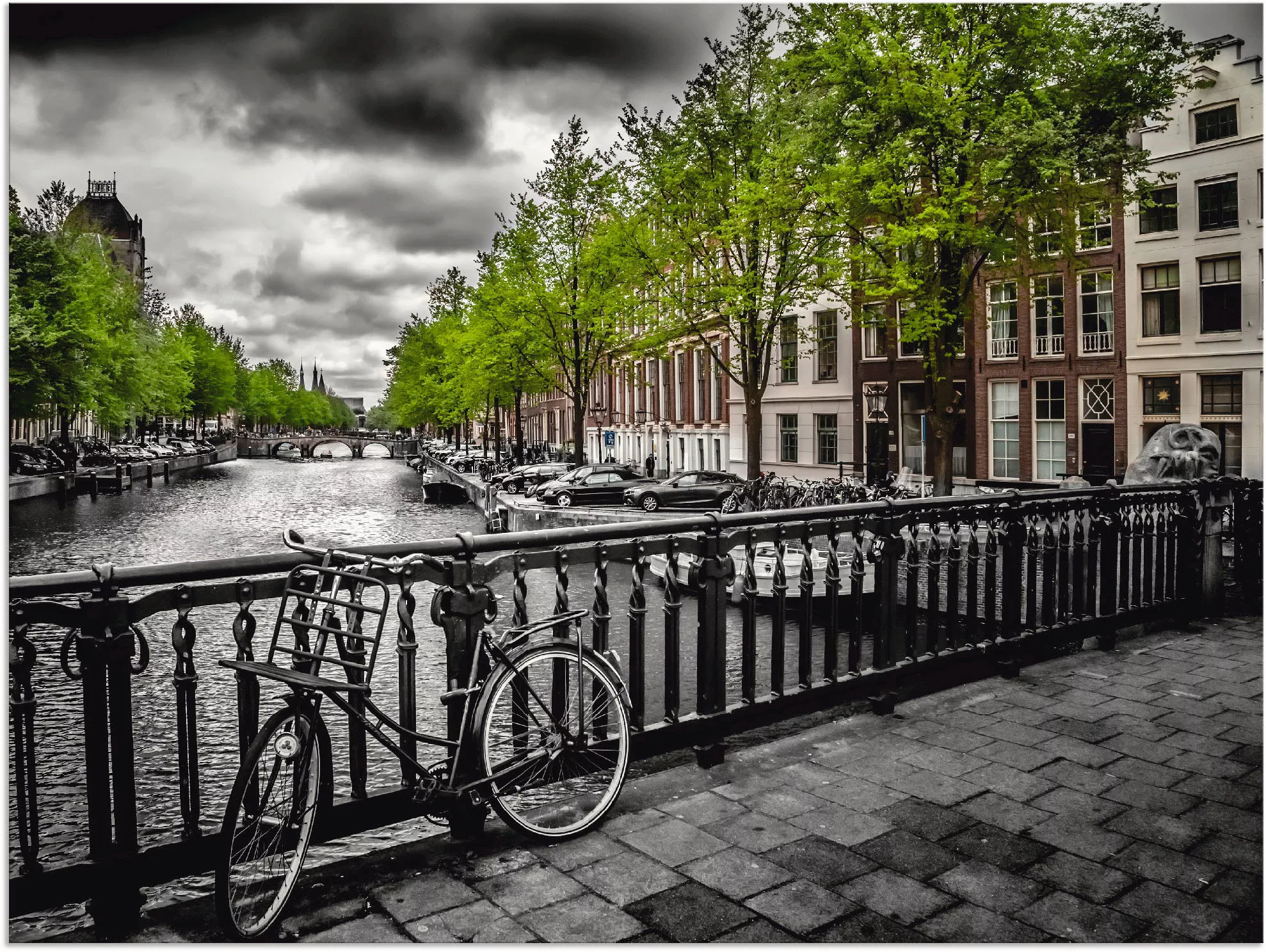 Artland Wandbild »Amsterdam Keizergracht II«, Niederlande, (1 St.), als Alu günstig online kaufen