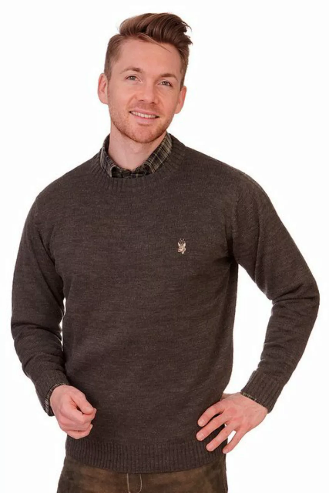 orbis Strickpullover Jagdpullover Herren - HENNING - oliv günstig online kaufen