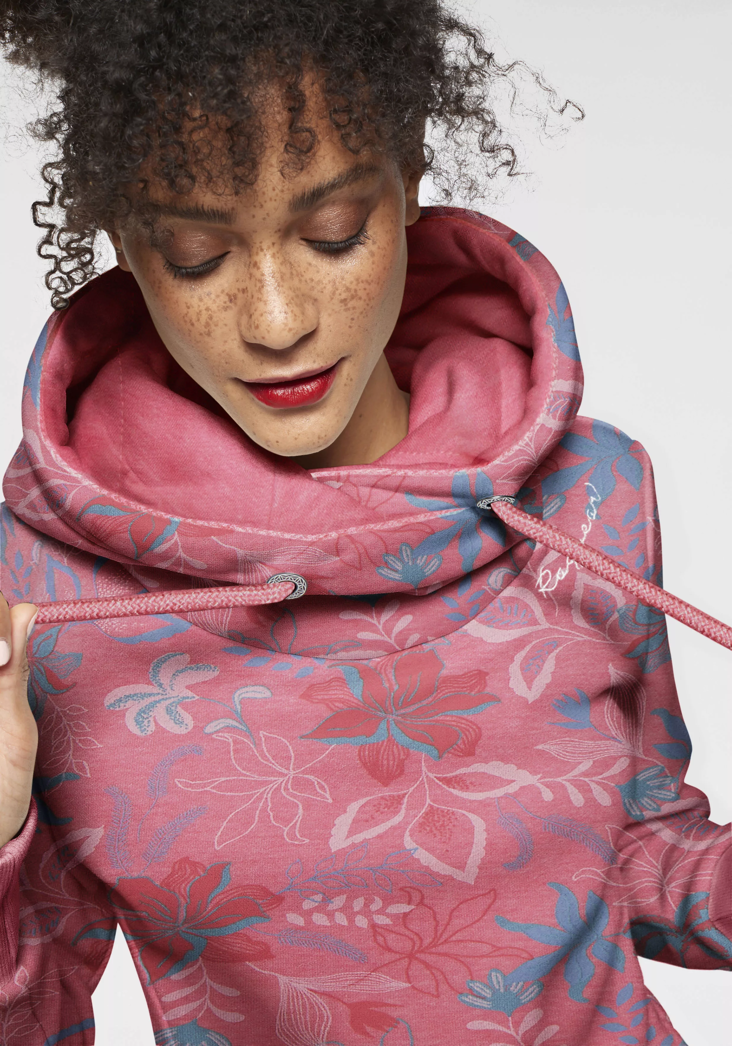 Ragwear Sweater "GRIPY FLOWERS O", Hoodie mit floralem All Over-Druck günstig online kaufen
