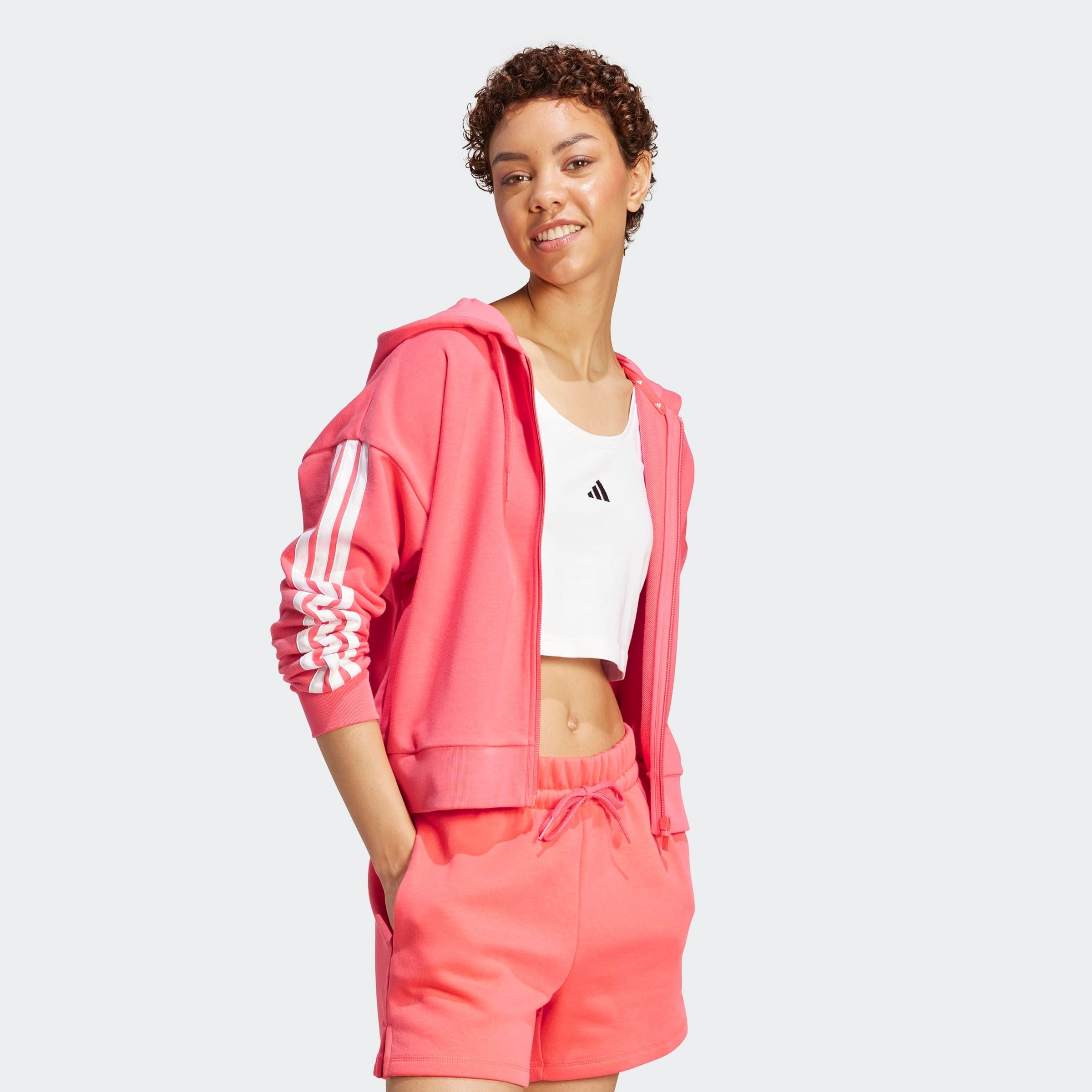 adidas Sportswear Kapuzensweatshirt "W 3S FT FZ HD" günstig online kaufen